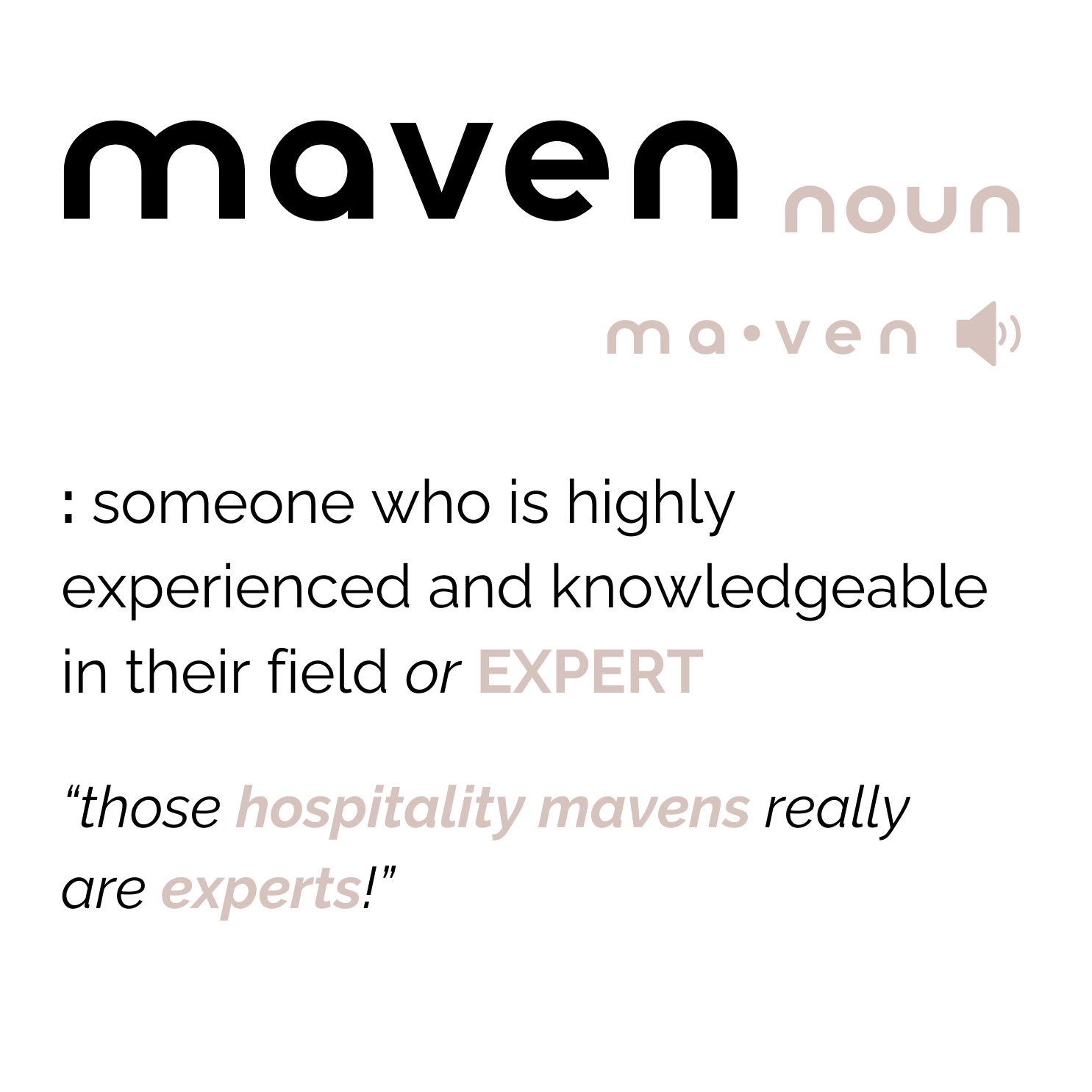 Definition of MAVENS